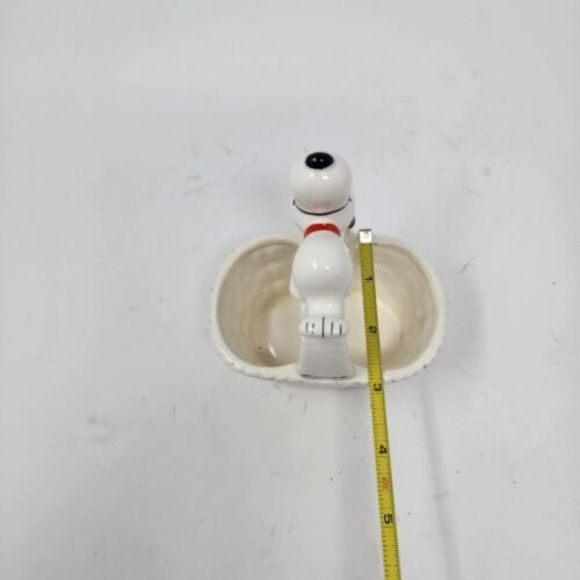 Vintage United Features Peanuts Snoopy Ceramic Basket Schulz Made In Japan 1958 - Picture 10 of 13